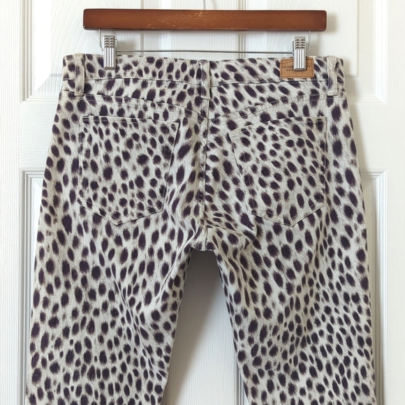 Denim & Supply Ralph Lauren Cheetah Print Mid Rise Ankle Cropped Skinny Jeans 31 - Picture 5 of 16